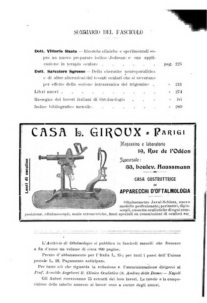 Archivio di ottalmologia giornale mensile