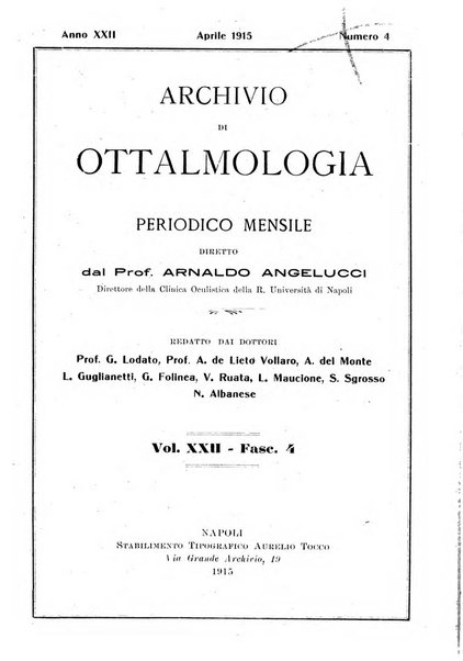 Archivio di ottalmologia giornale mensile