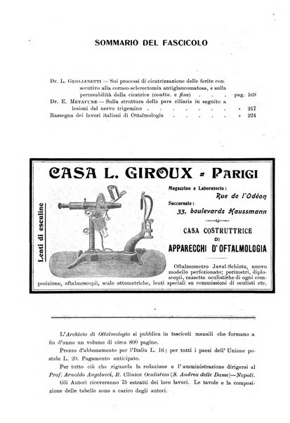 Archivio di ottalmologia giornale mensile