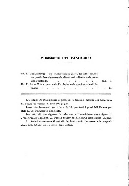 Archivio di ottalmologia giornale mensile