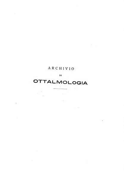 Archivio di ottalmologia giornale mensile