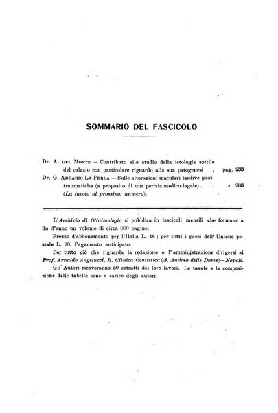 Archivio di ottalmologia giornale mensile