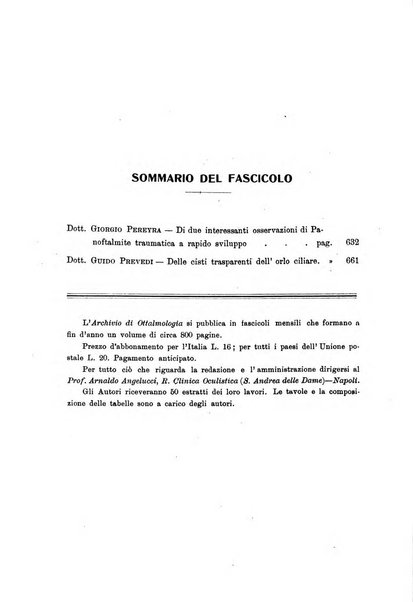 Archivio di ottalmologia giornale mensile