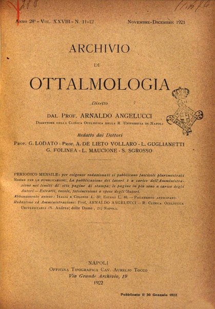 Archivio di ottalmologia giornale mensile