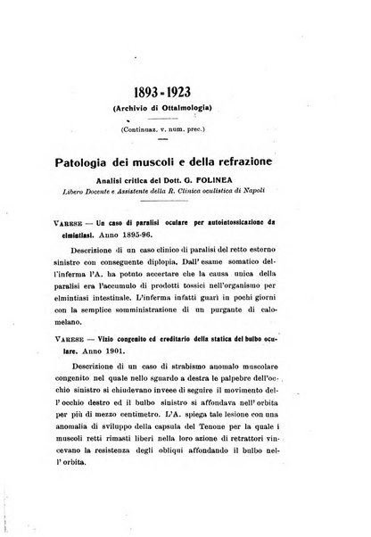 Archivio di ottalmologia giornale mensile