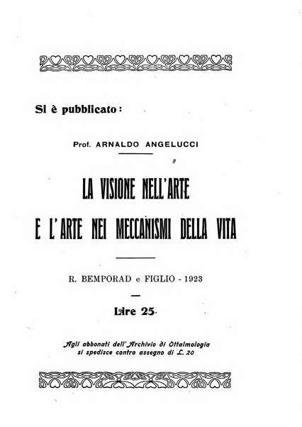 Archivio di ottalmologia giornale mensile