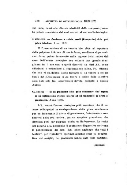 Archivio di ottalmologia giornale mensile