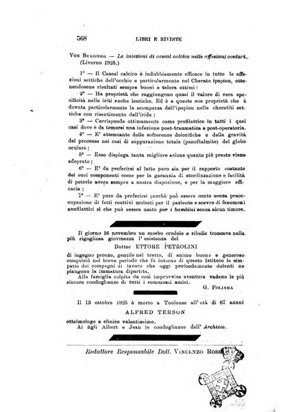 Archivio di ottalmologia giornale mensile