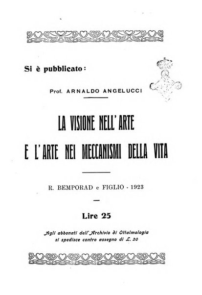 Archivio di ottalmologia giornale mensile