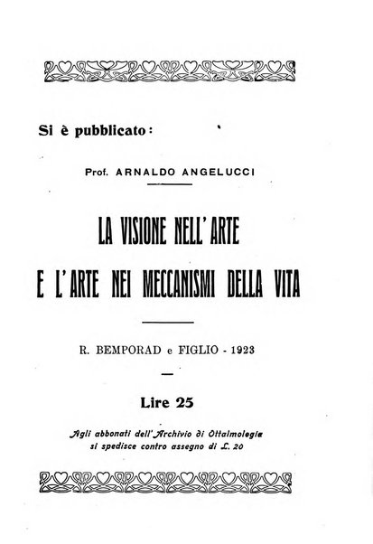 Archivio di ottalmologia giornale mensile