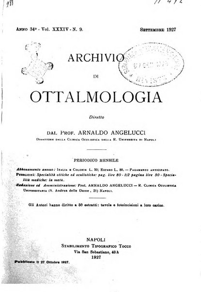 Archivio di ottalmologia giornale mensile