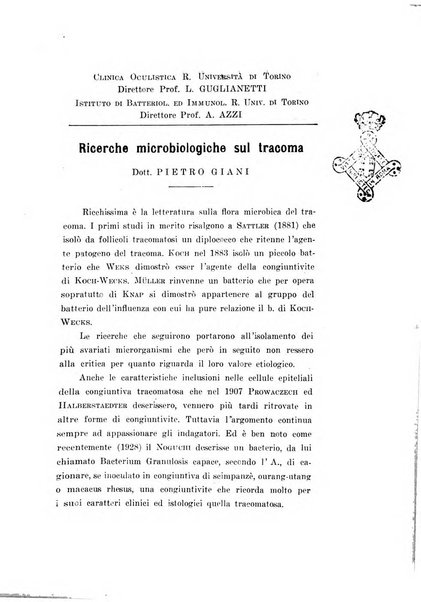 Archivio di ottalmologia giornale mensile