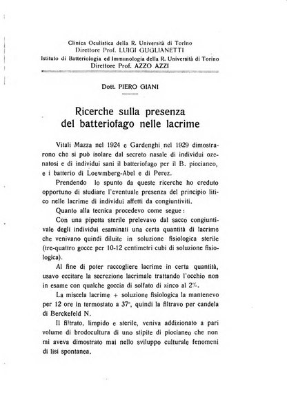 Archivio di ottalmologia giornale mensile