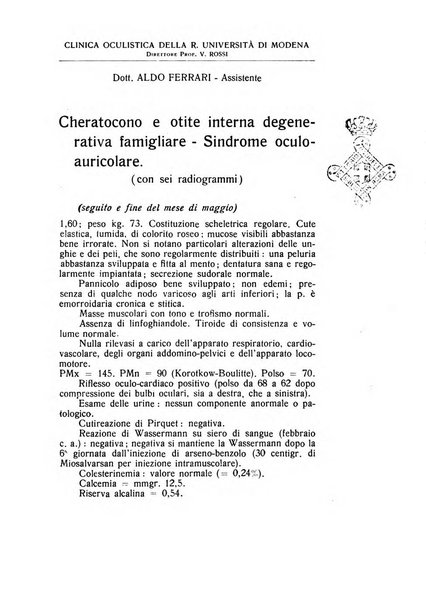 Archivio di ottalmologia giornale mensile