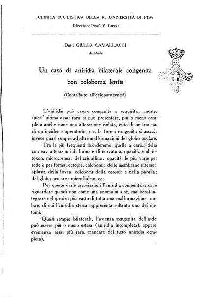 Archivio di ottalmologia giornale mensile