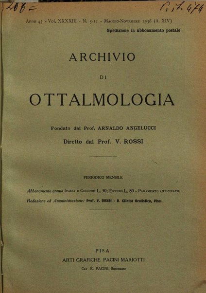 Archivio di ottalmologia giornale mensile