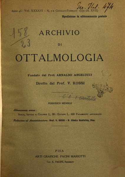 Archivio di ottalmologia giornale mensile