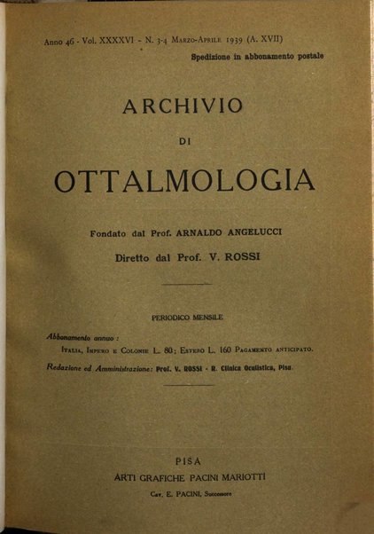 Archivio di ottalmologia giornale mensile