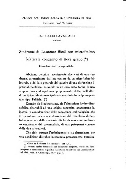 Archivio di ottalmologia giornale mensile