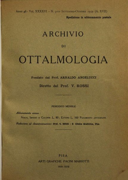 Archivio di ottalmologia giornale mensile