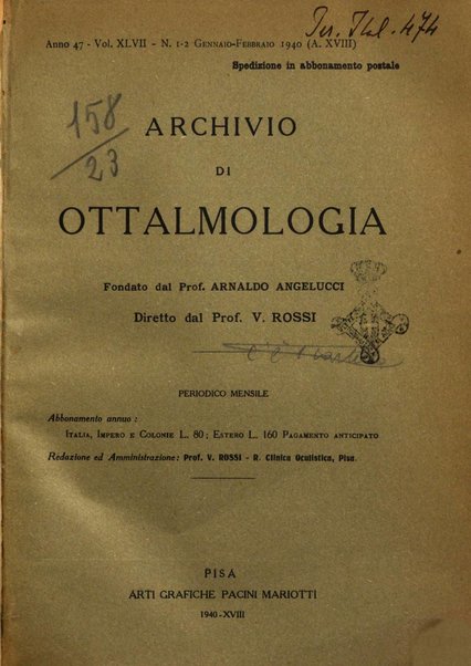 Archivio di ottalmologia giornale mensile