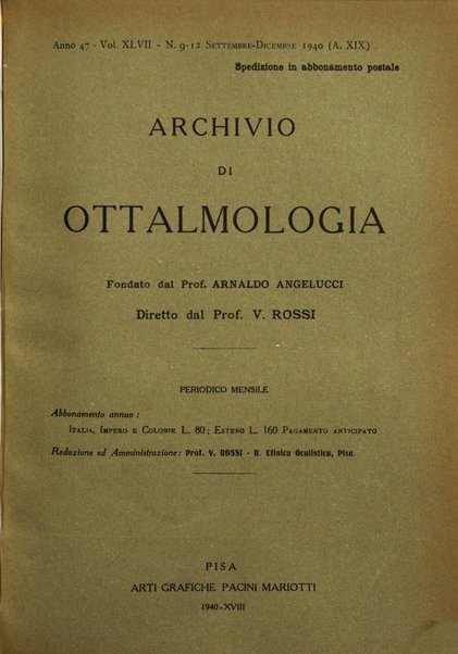 Archivio di ottalmologia giornale mensile