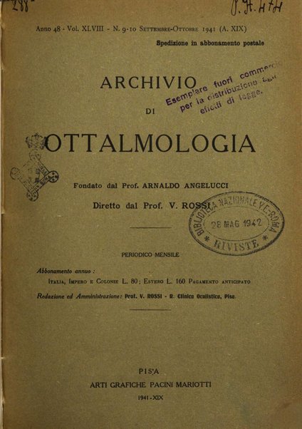 Archivio di ottalmologia giornale mensile