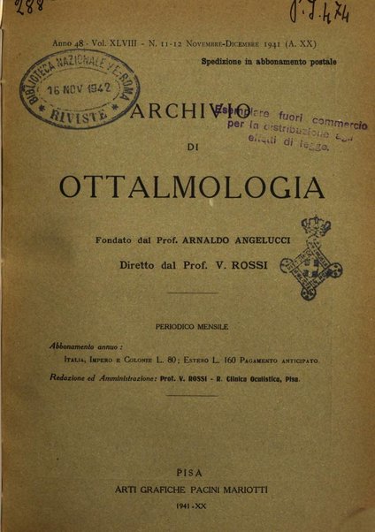 Archivio di ottalmologia giornale mensile