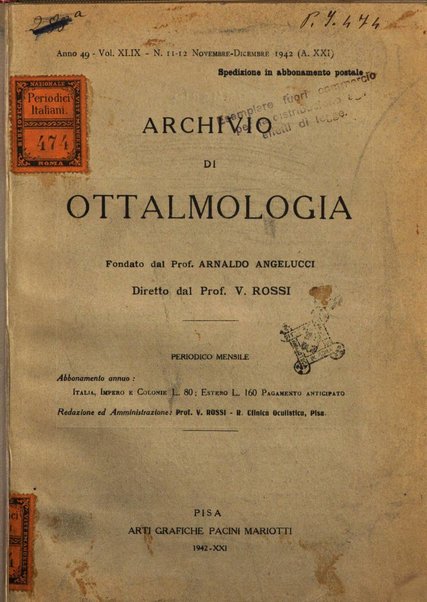 Archivio di ottalmologia giornale mensile