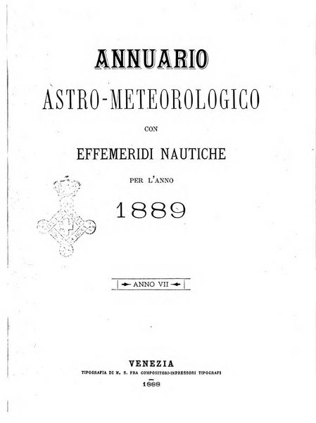 Annuario astro-meteorologico con effemeridi nautiche per l'anno ...