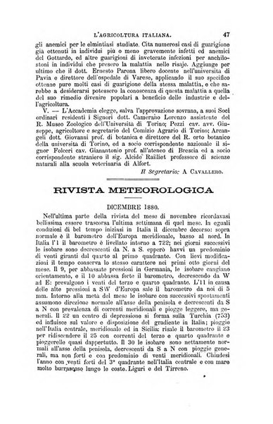 L'agricoltura italiana periodico mensile