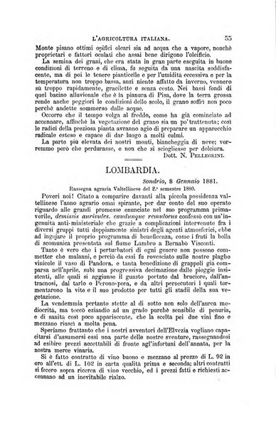 L'agricoltura italiana periodico mensile