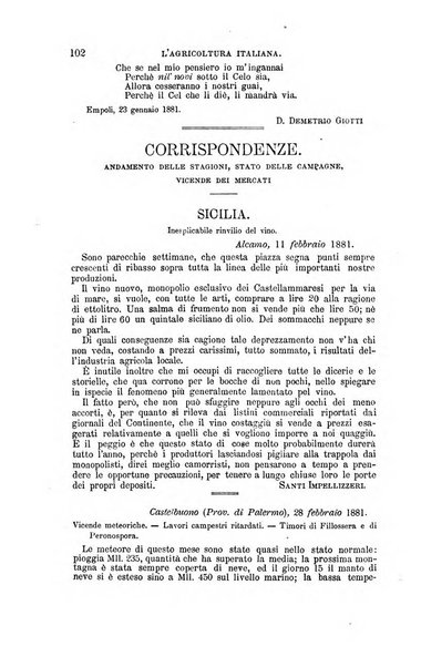 L'agricoltura italiana periodico mensile