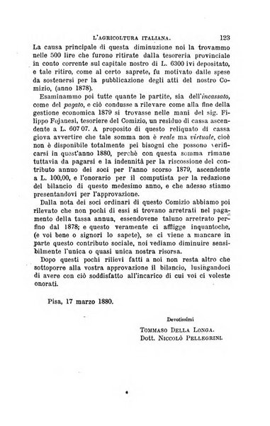 L'agricoltura italiana periodico mensile