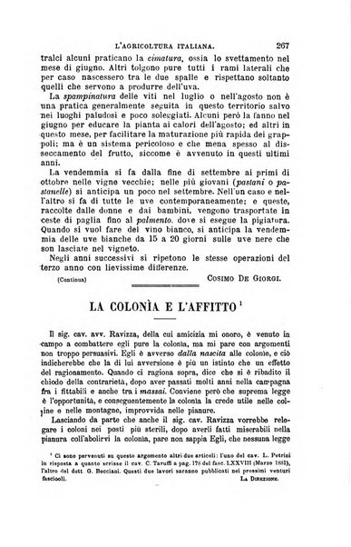 L'agricoltura italiana periodico mensile