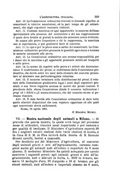 L'agricoltura italiana periodico mensile