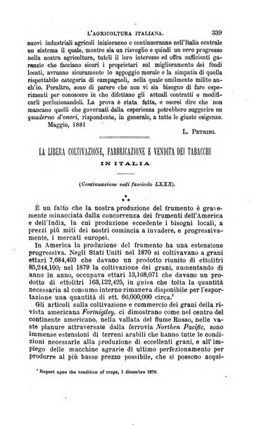 L'agricoltura italiana periodico mensile