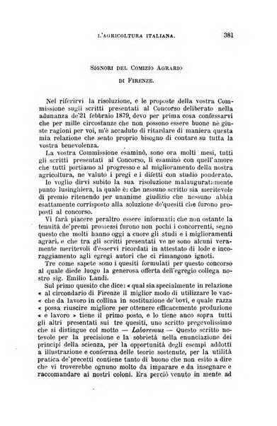 L'agricoltura italiana periodico mensile