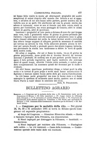 L'agricoltura italiana periodico mensile