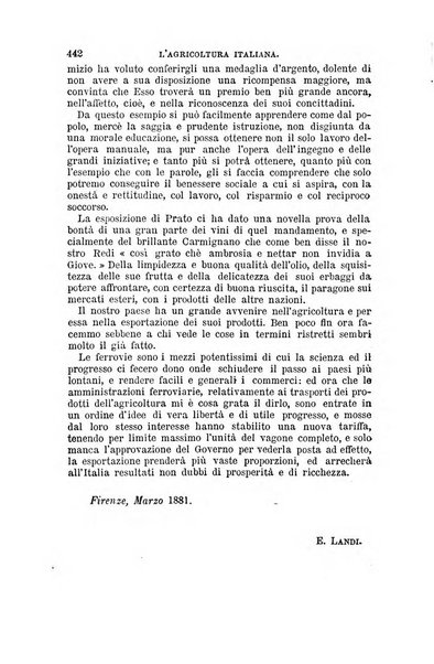 L'agricoltura italiana periodico mensile