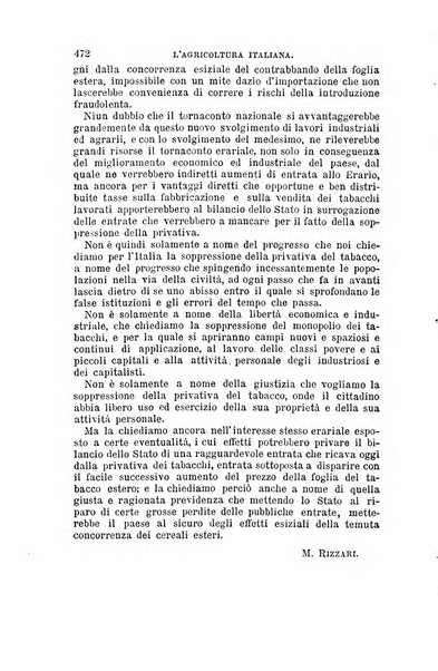 L'agricoltura italiana periodico mensile