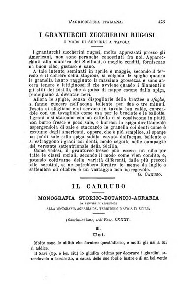 L'agricoltura italiana periodico mensile