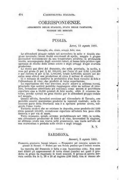 L'agricoltura italiana periodico mensile