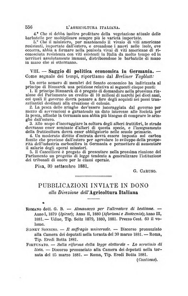 L'agricoltura italiana periodico mensile