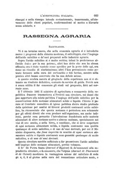 L'agricoltura italiana periodico mensile