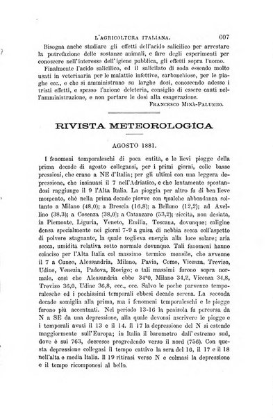 L'agricoltura italiana periodico mensile