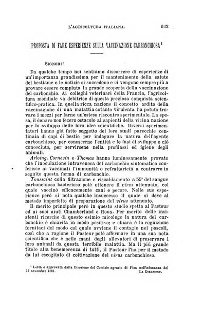 L'agricoltura italiana periodico mensile