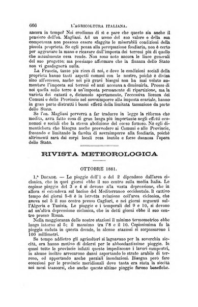 L'agricoltura italiana periodico mensile