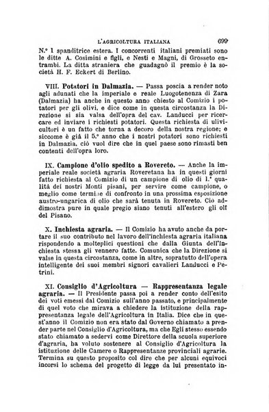 L'agricoltura italiana periodico mensile