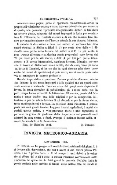 L'agricoltura italiana periodico mensile